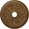 Ekena Millwork Bristol Ceiling Medallion (Canopies up to 3 7/8"), 23 1/2"OD x 3 7/8"ID x 1"P, Smokey Topaz Crackle CM23BISTC - alternate 1